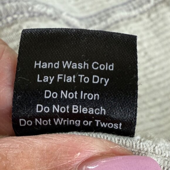 POL Cream Corduroy Cropped Button Jacket – Raw Hem, Distressed, 100% Cotton (S) - Picture 5 of 9